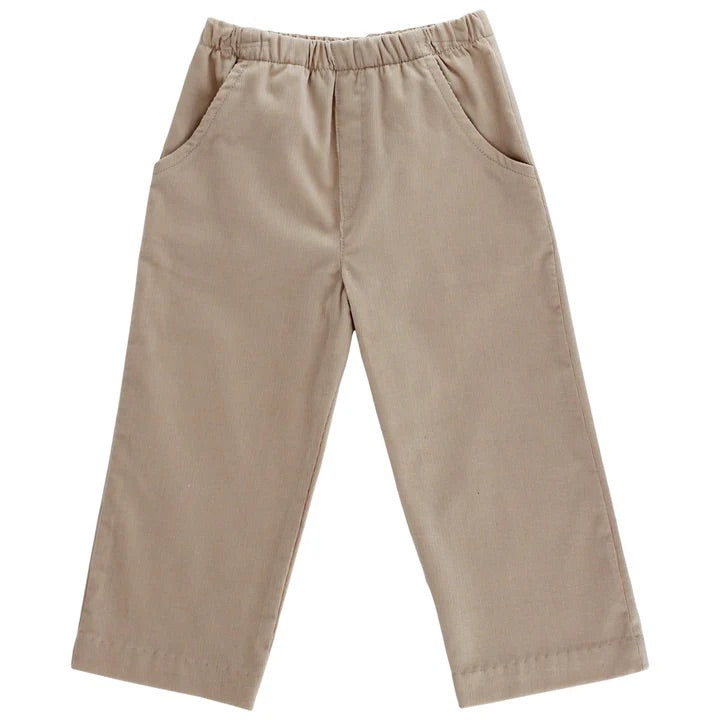 Charlie Pull On Pant- Khaki Twill