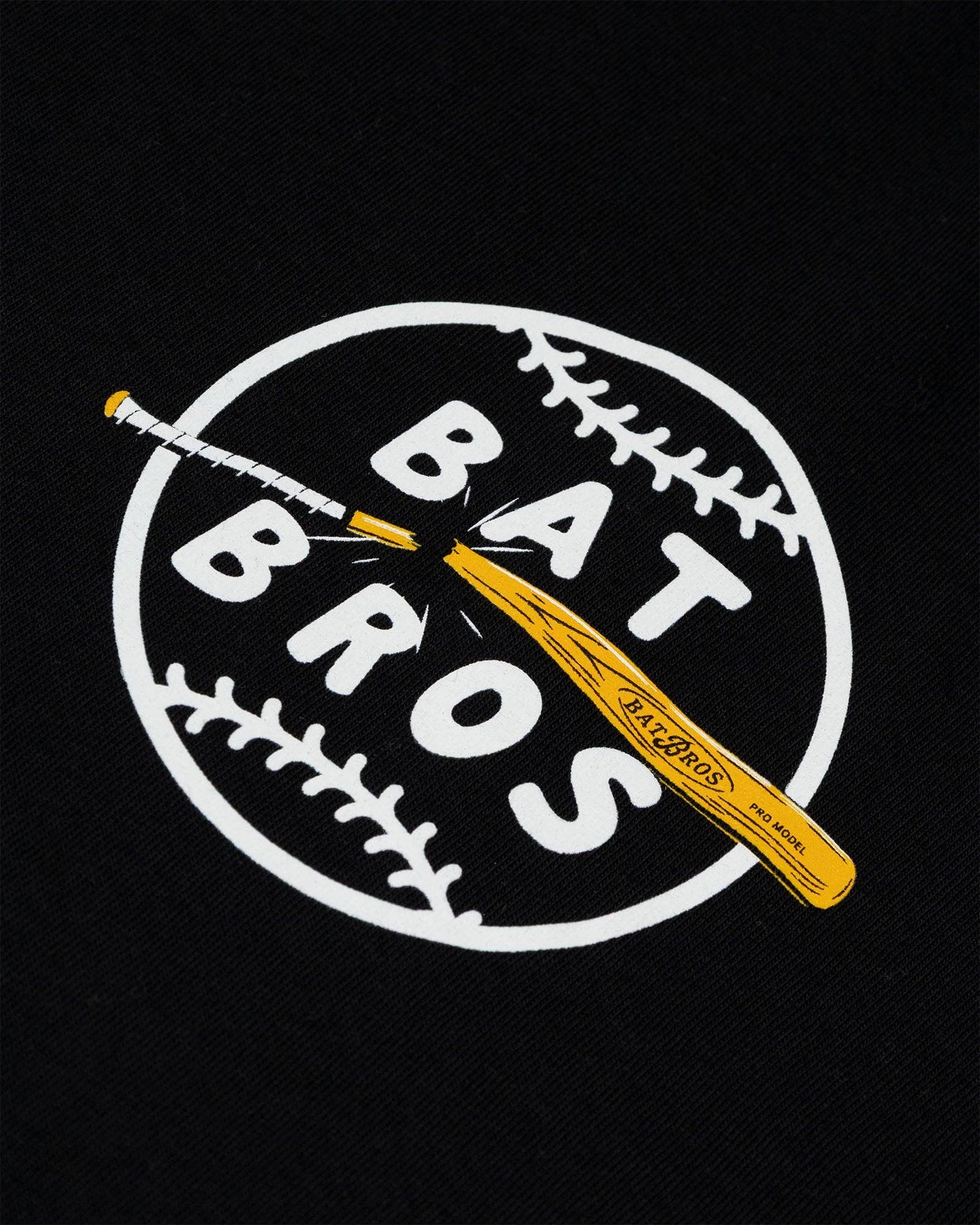 Bat Bros Broken Bat T-Shirt (Black) - Youth