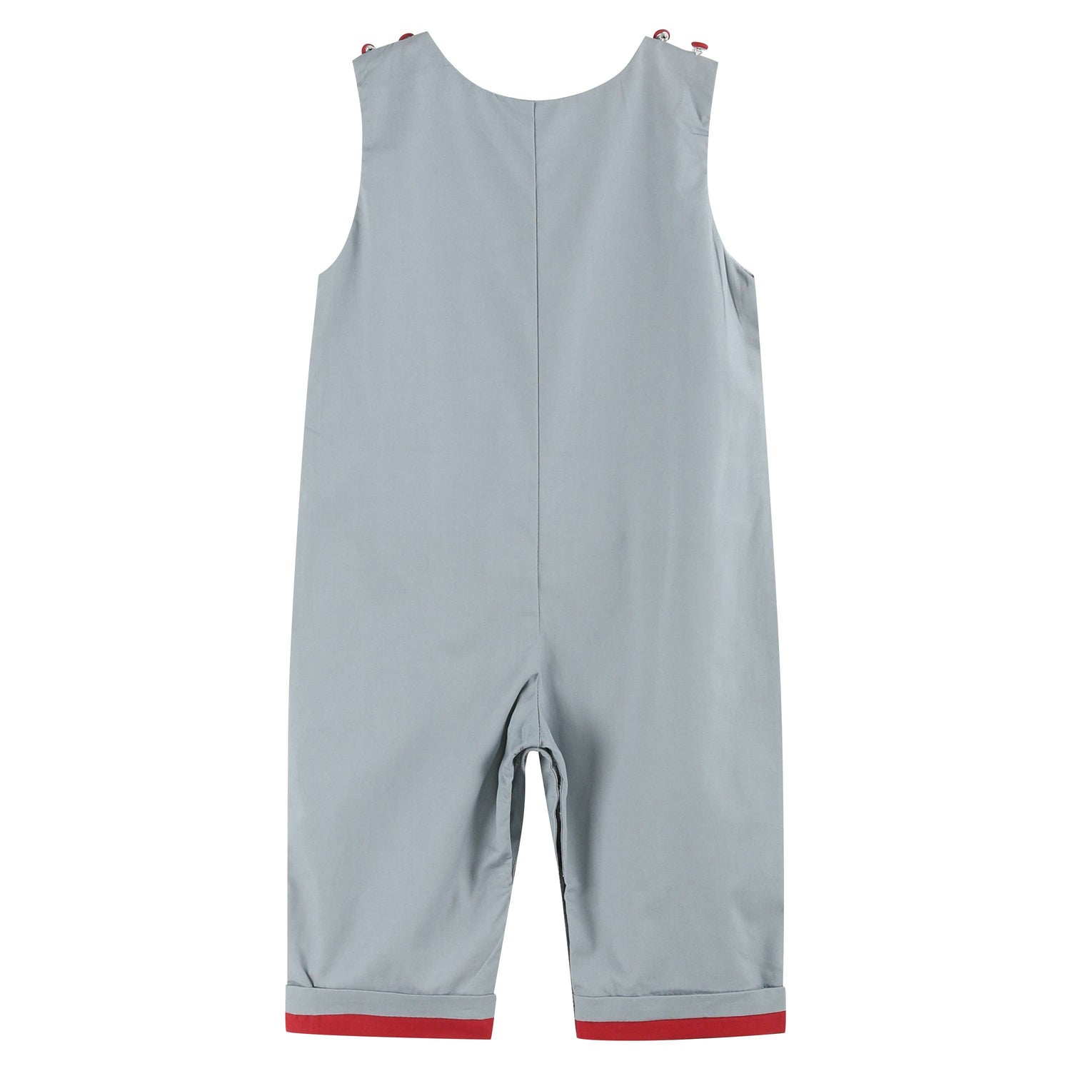 Gray and Red Fan Overalls