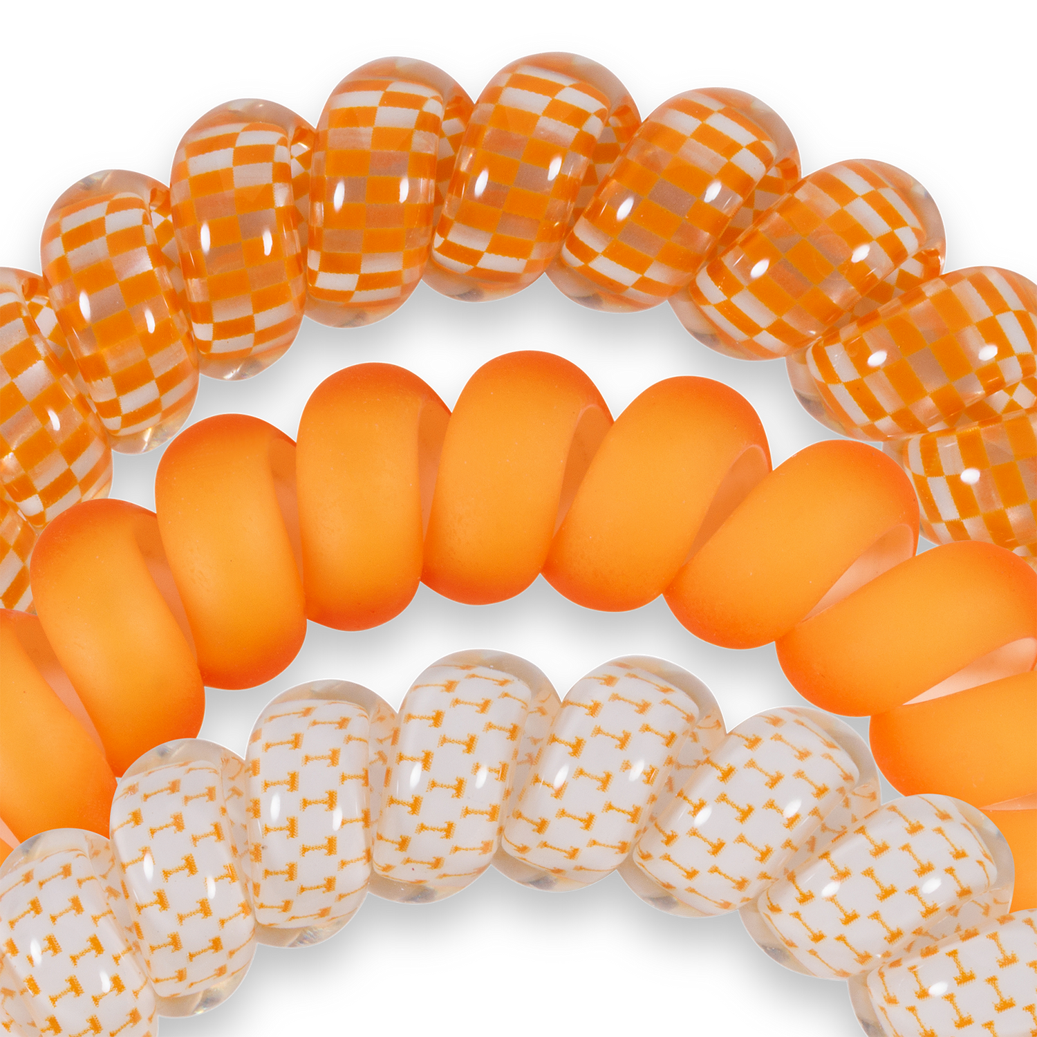 Spiral Hair Coils | Large | Go Vols! Hair Ties