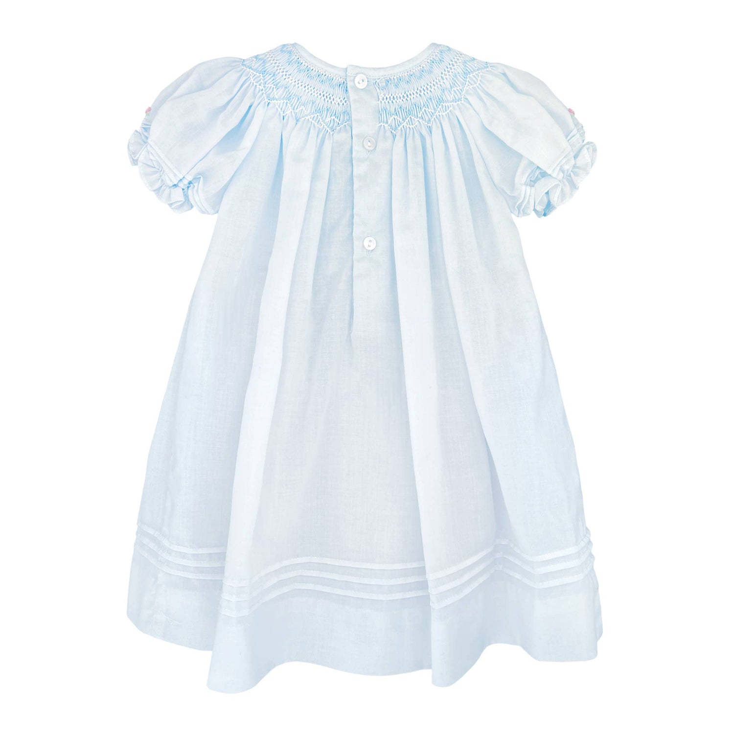 Daygown with Heart Smocking & Pearls