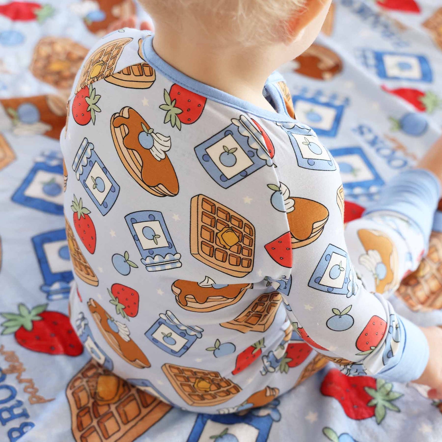 Sweet Stacks Convertible Zip Romper | Blue