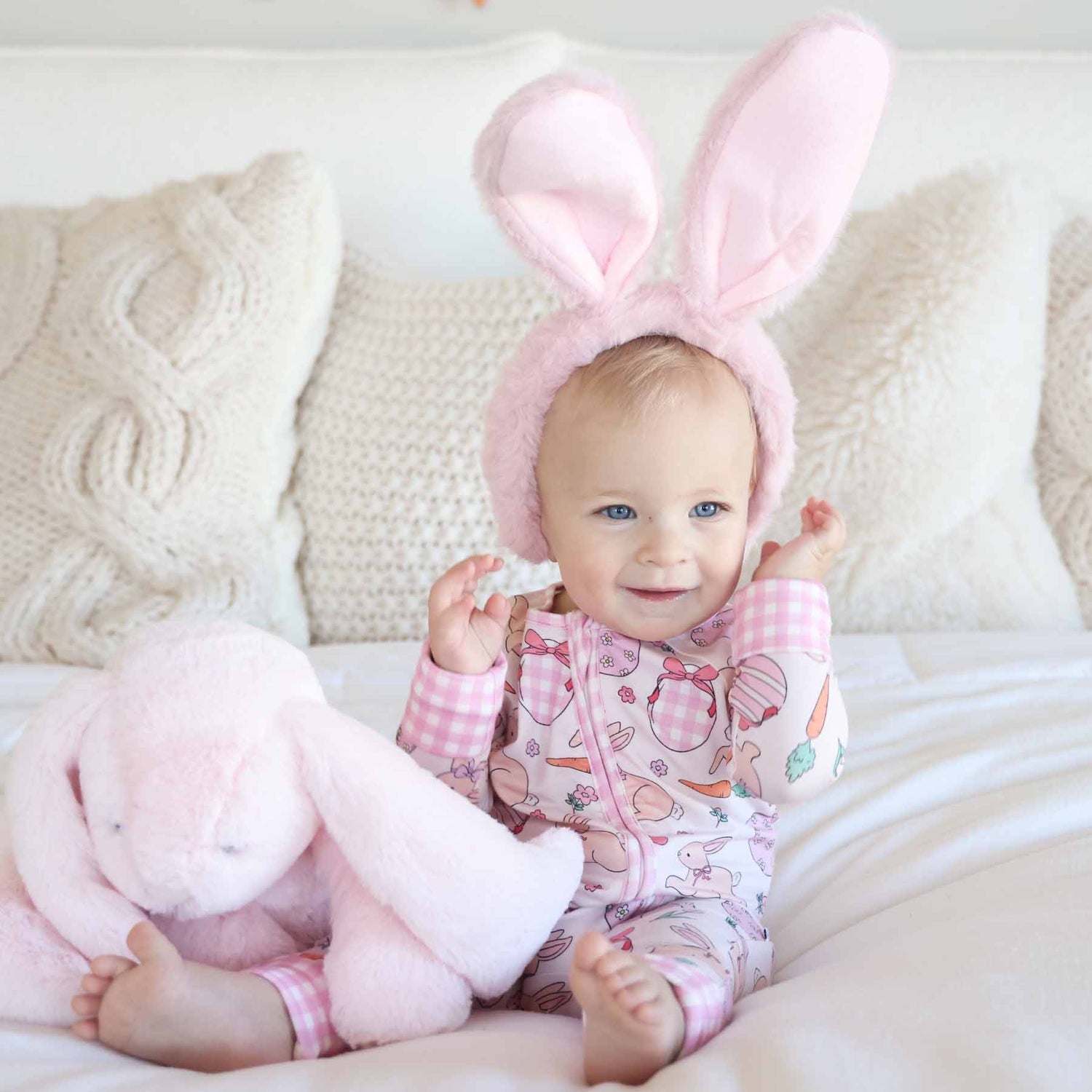 Hoppy Spring Convertible Zip Romper | Pink
