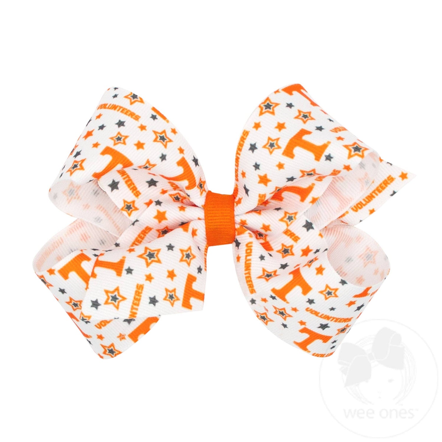 Tennessee Medium Logo Print Grosgrain Hair Bow