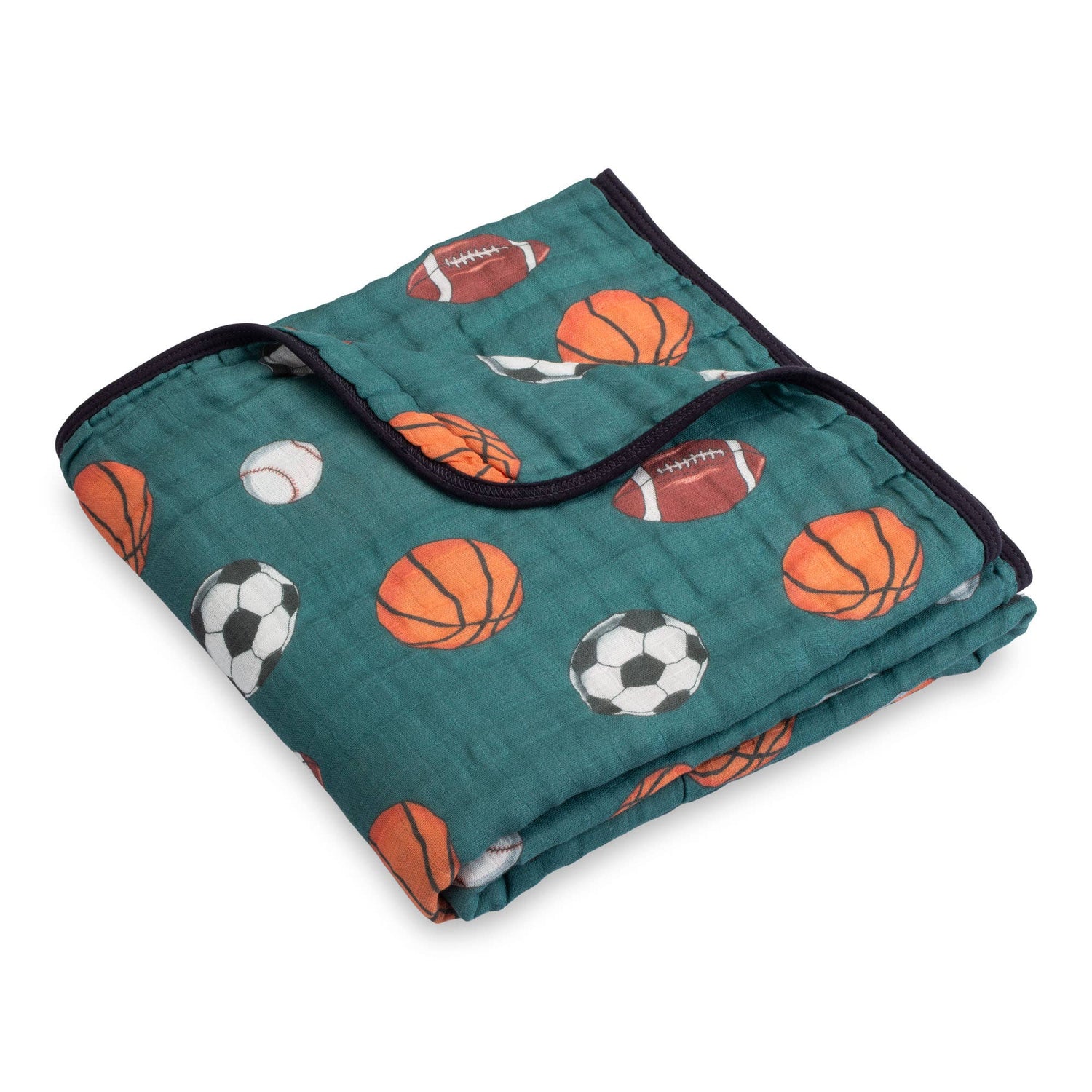 Little Athlete Sporty Theme Baby Toddler Muslin Blanket