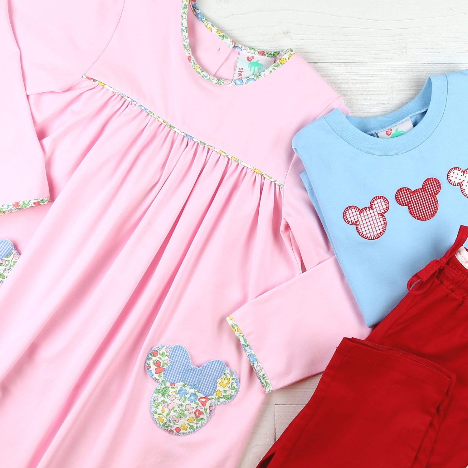 Girls Applique Pocket Dress - Magical Mouse