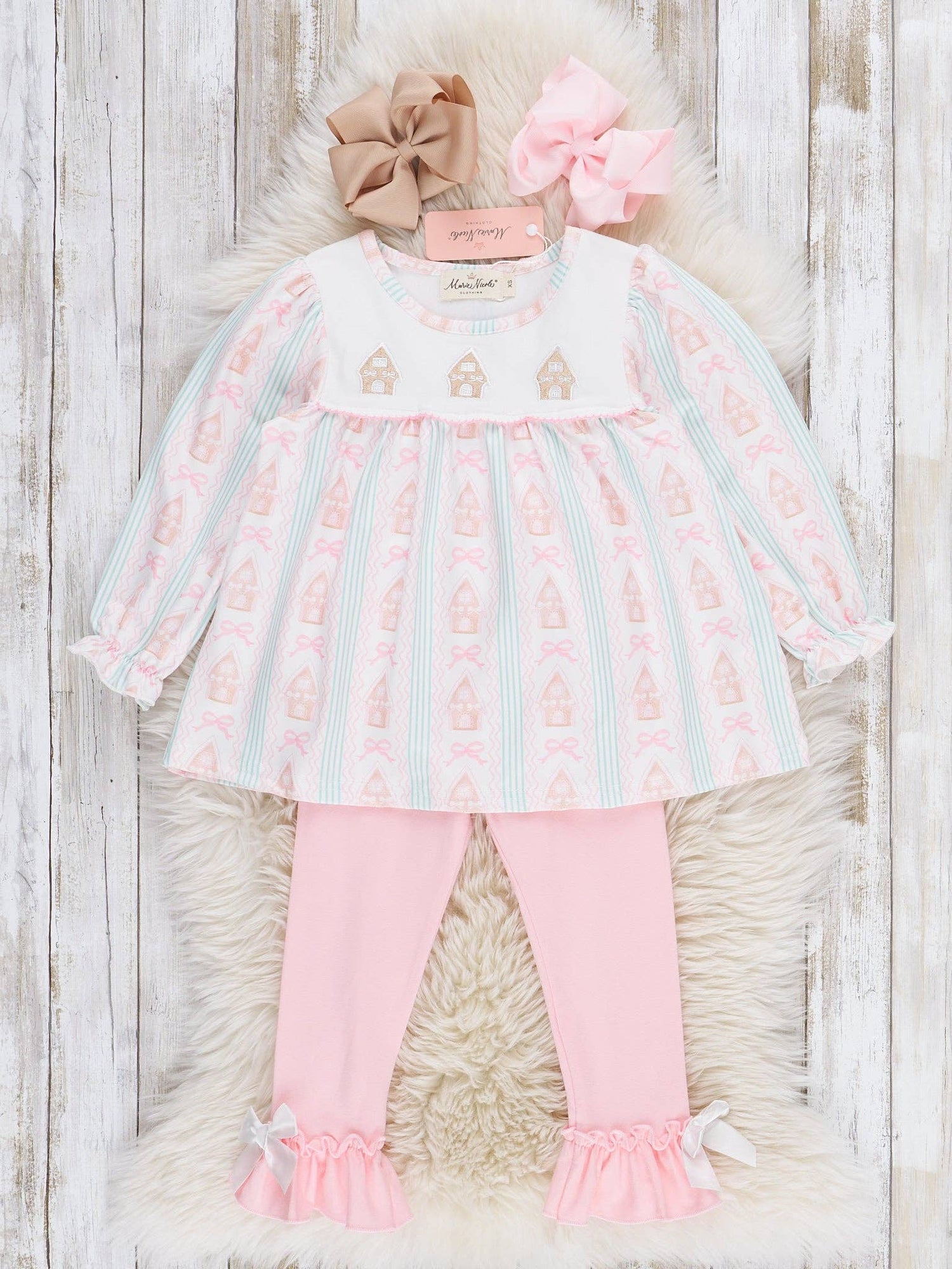 Gingerbread House Ruffle Outfit