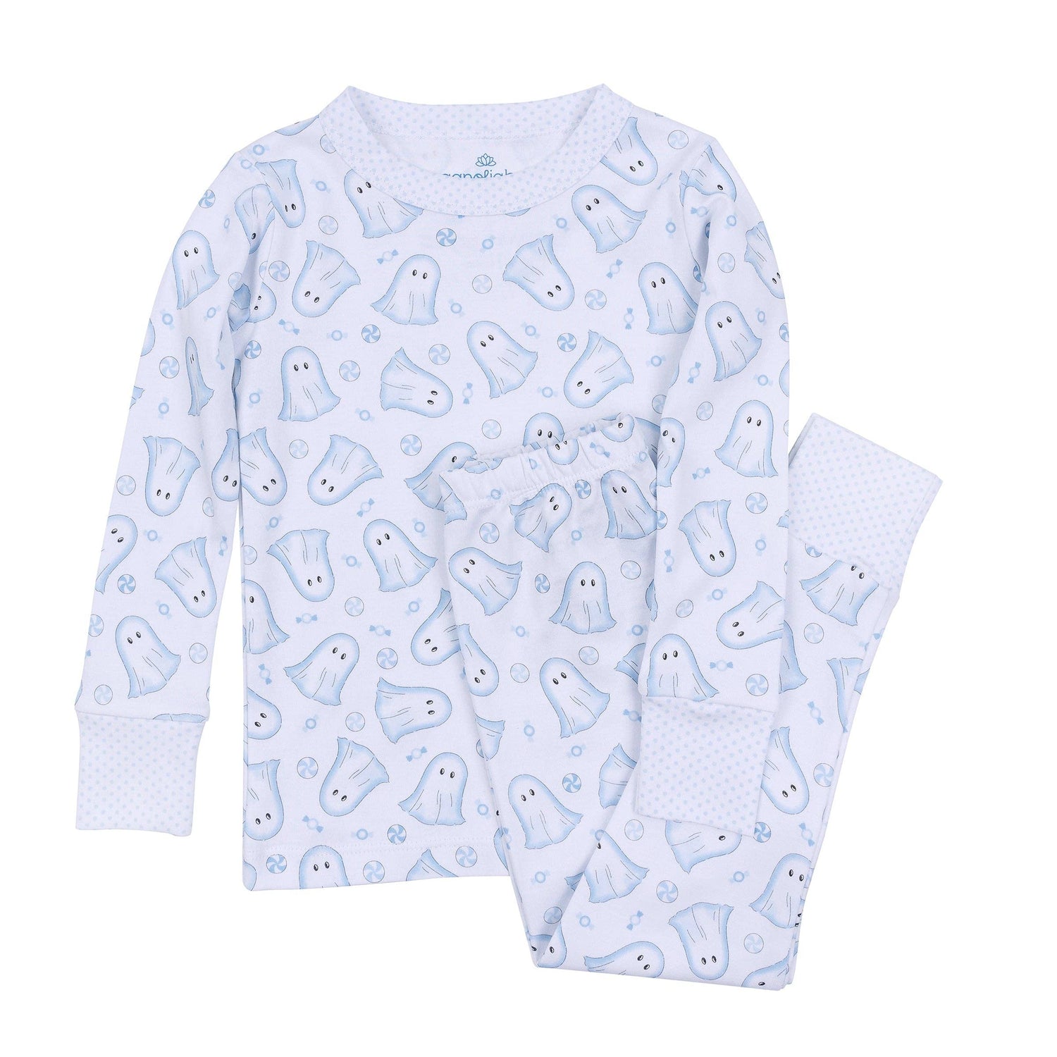 My Little Boo Long Pajamas - Light Blue