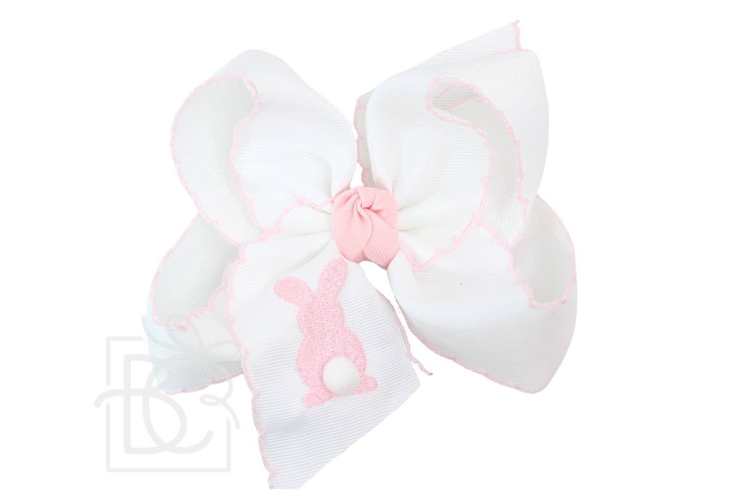 EMBROIDERED EASTER CROCHET EDGE BOWS