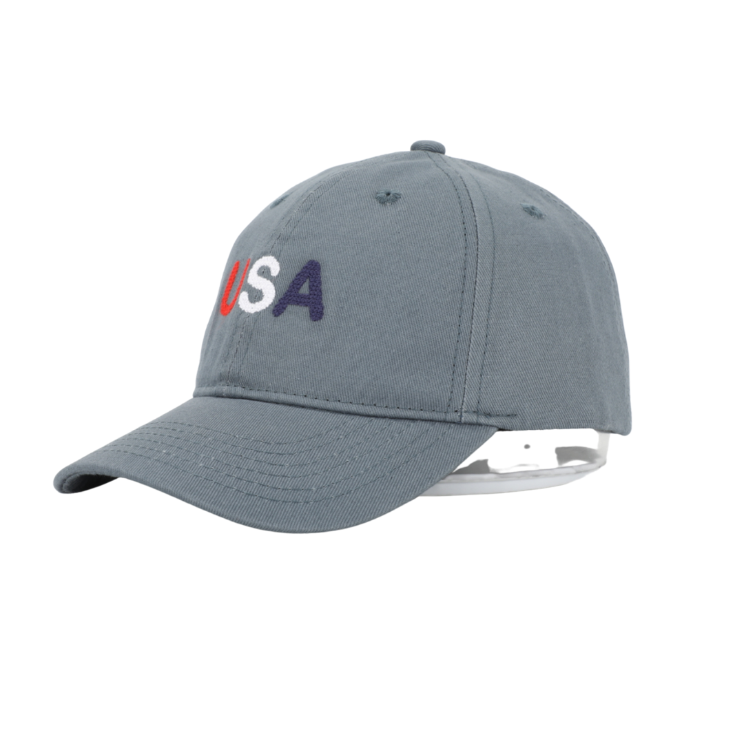 USA Kids Hat with Needlepoint Embroidery