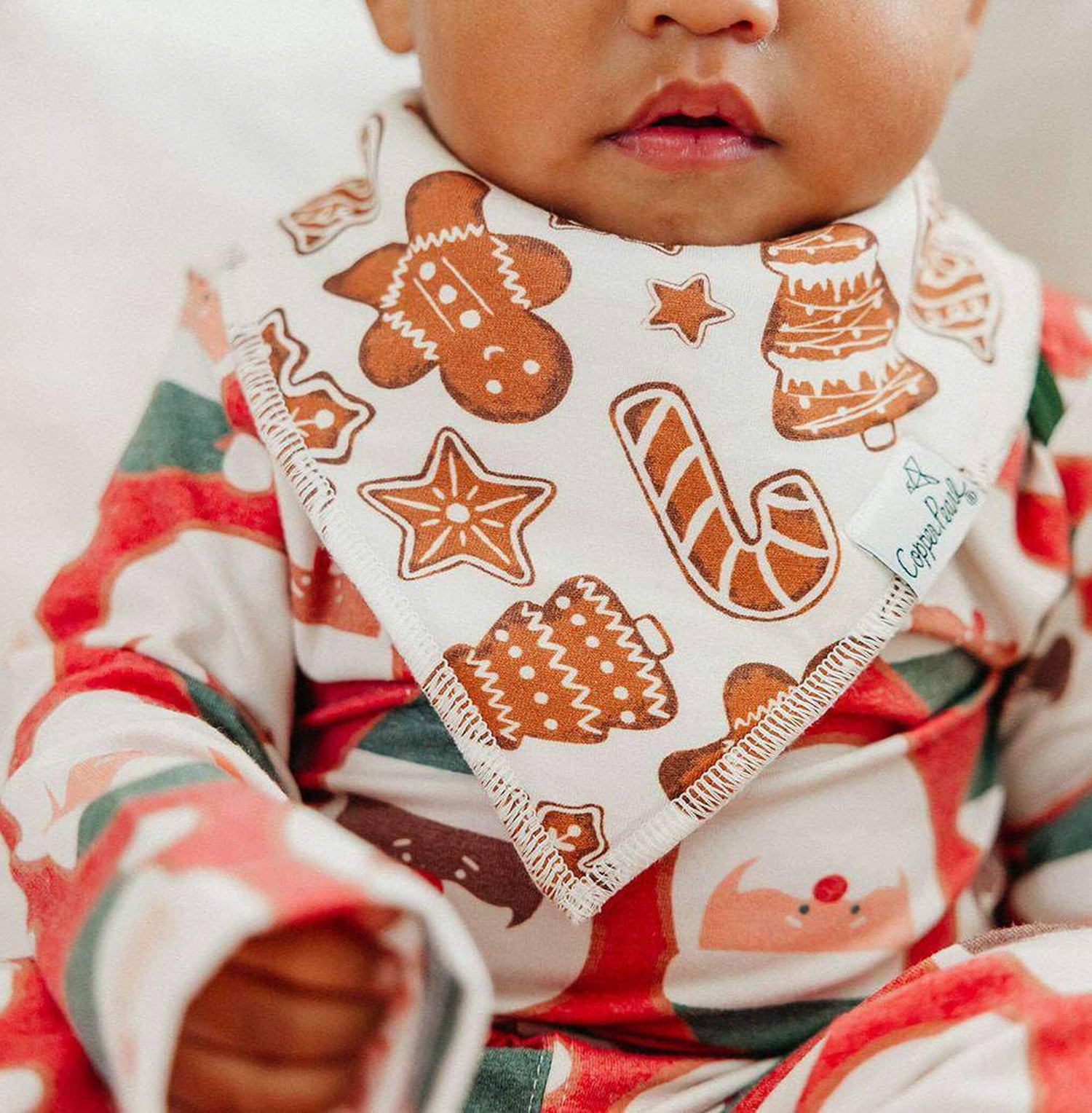Baby Bandana Bibs - Gingerbread