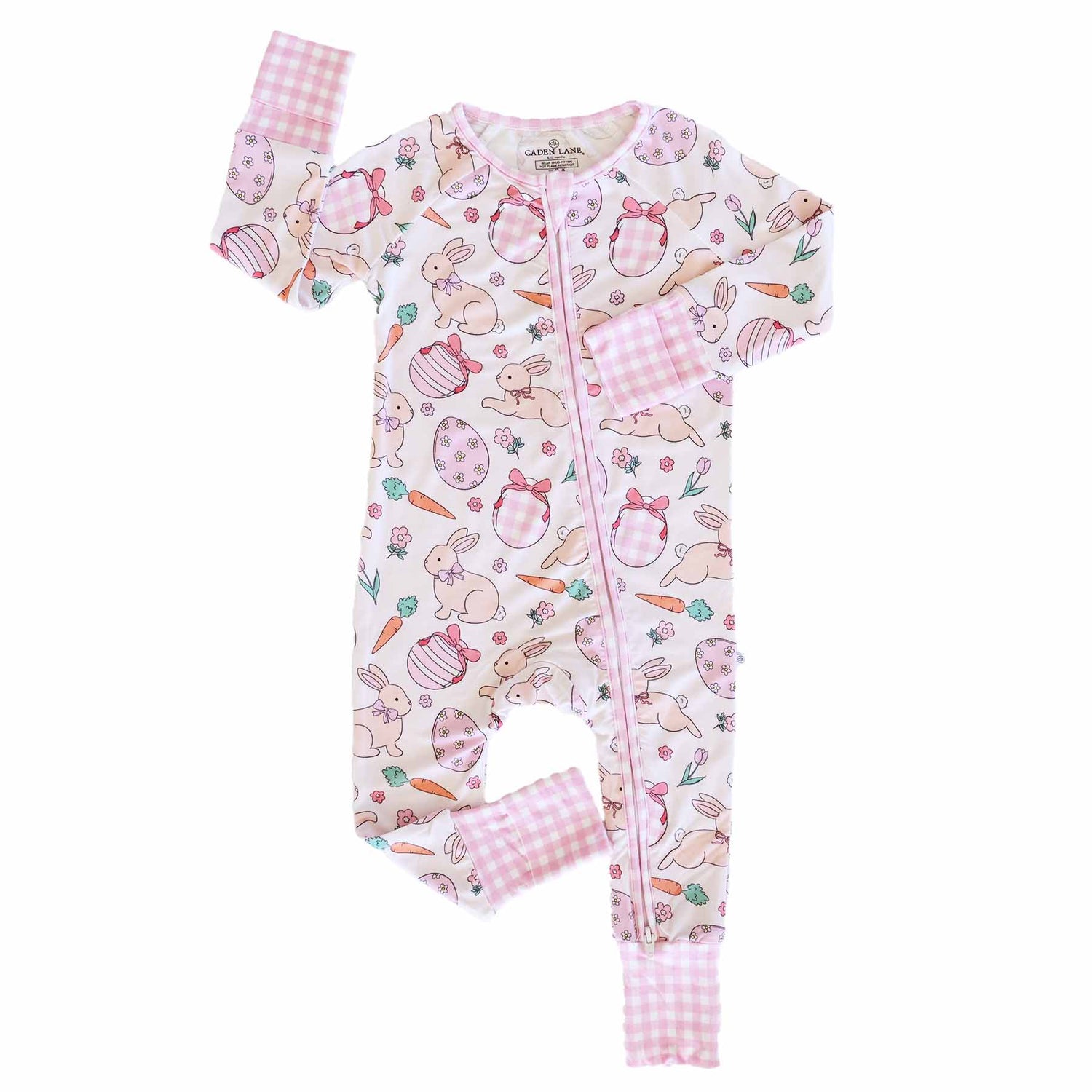 Hoppy Spring Convertible Zip Romper | Pink