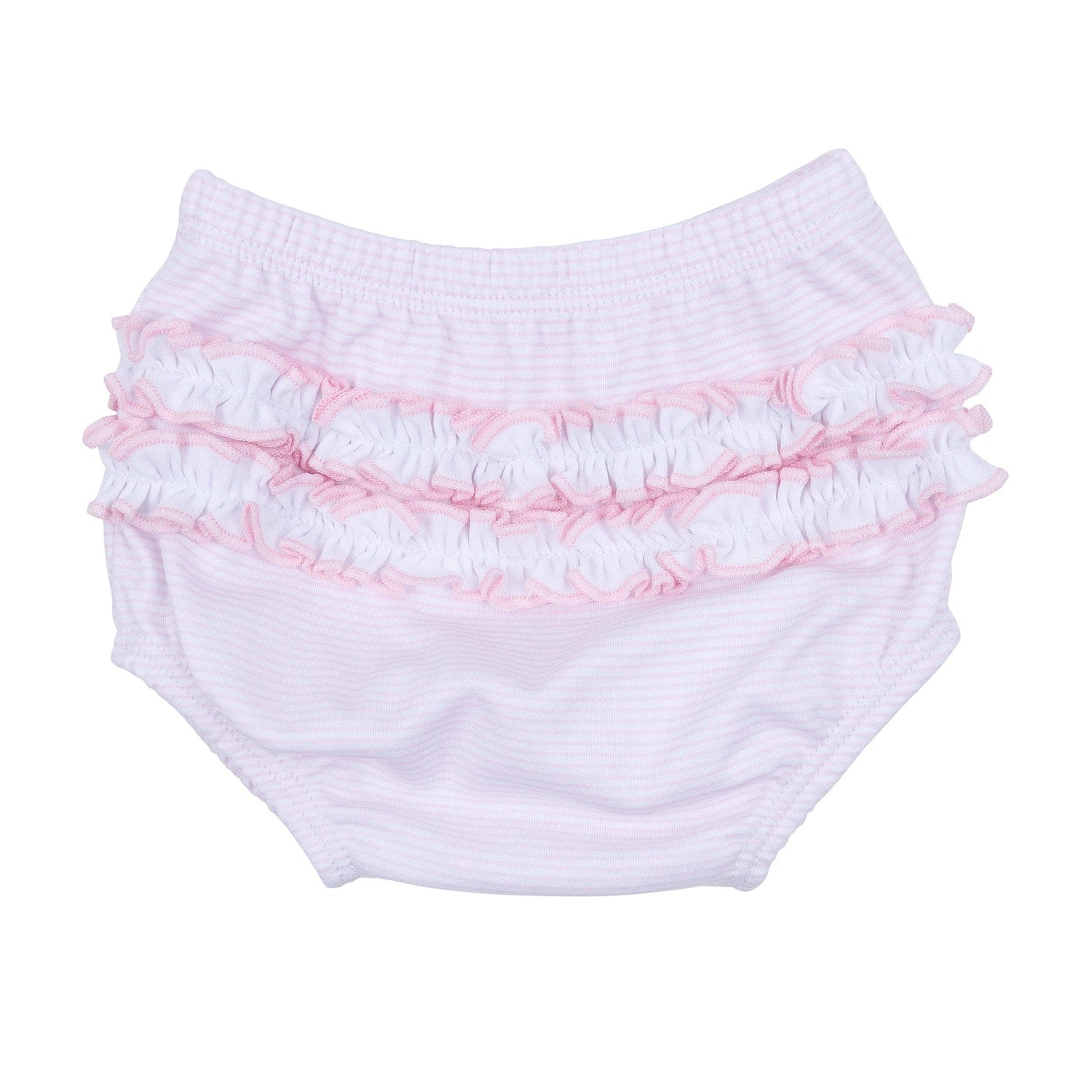 Touchdown Cutie Embroidered Ruffle Diaper Cover Set - Pink