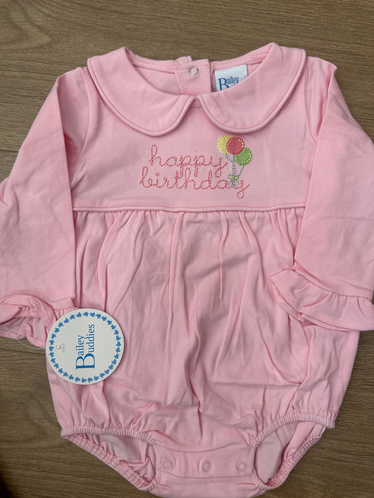 Happy Birthday Knit Infant Bubble