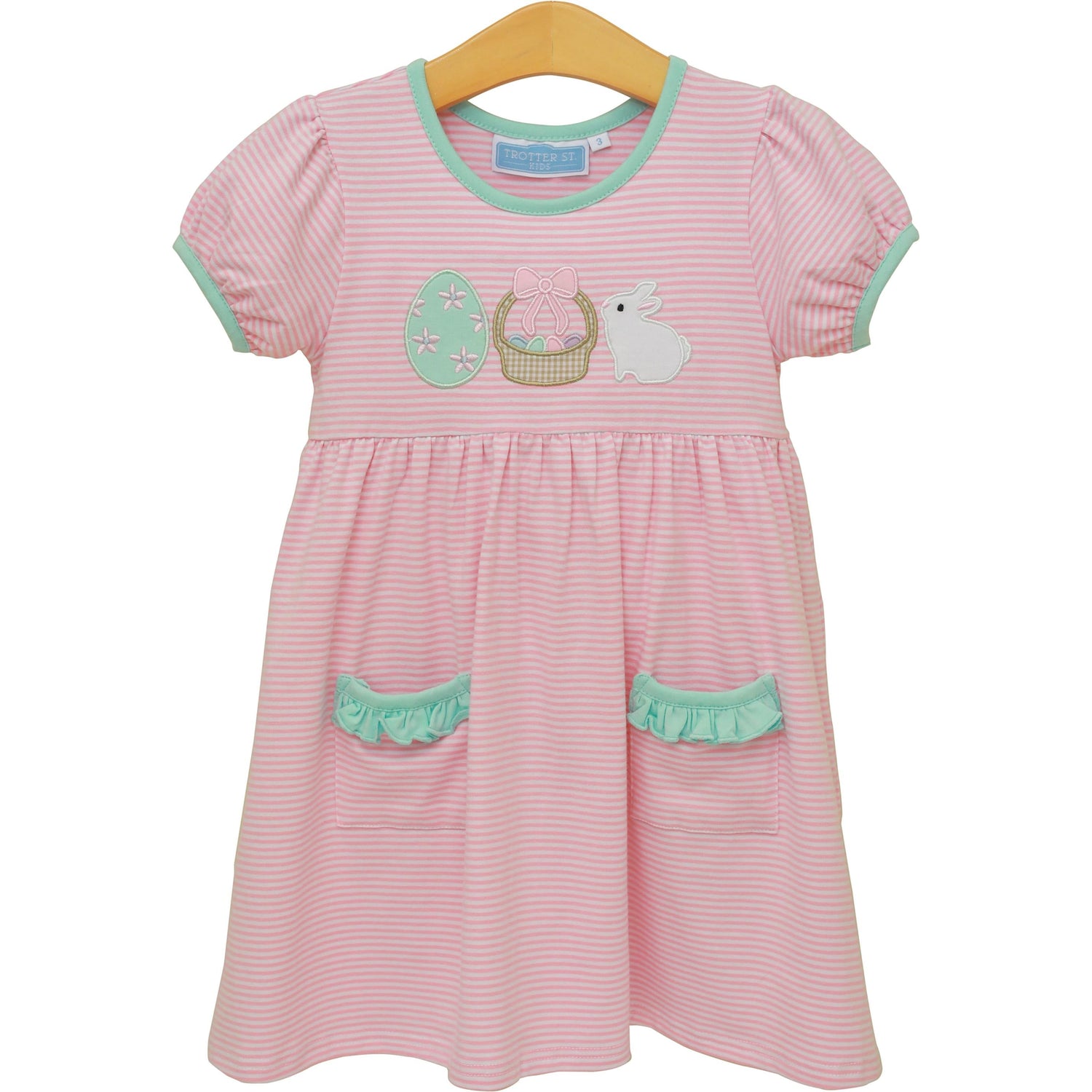 Bunnies & Baskets Dress - Pink