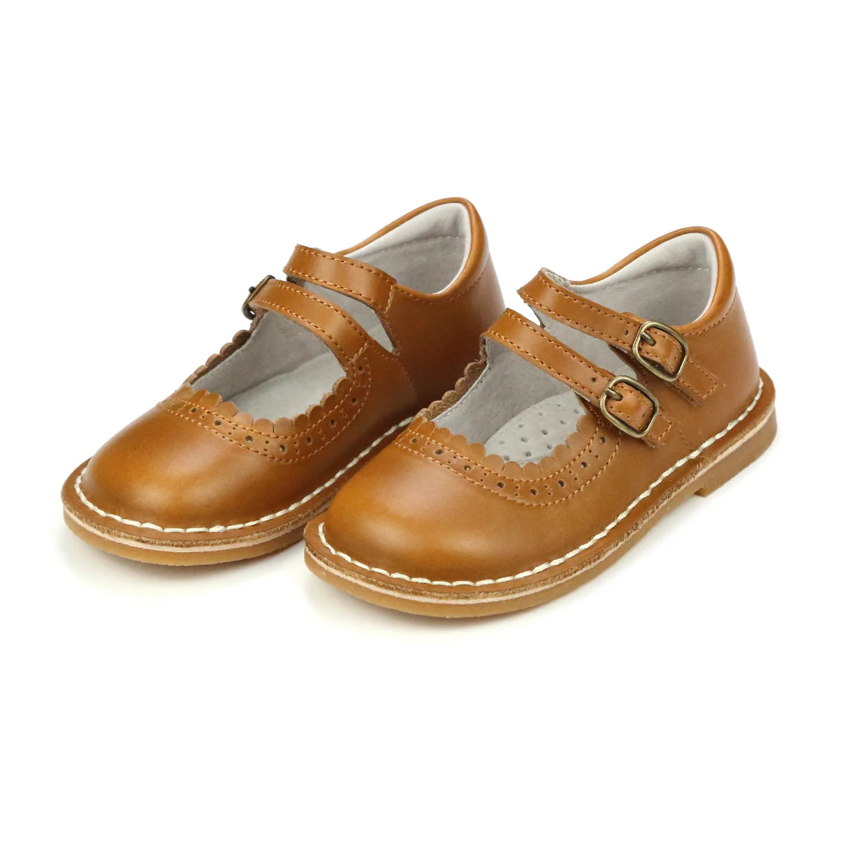 Tatiana Double Strap Mary Jane Camel