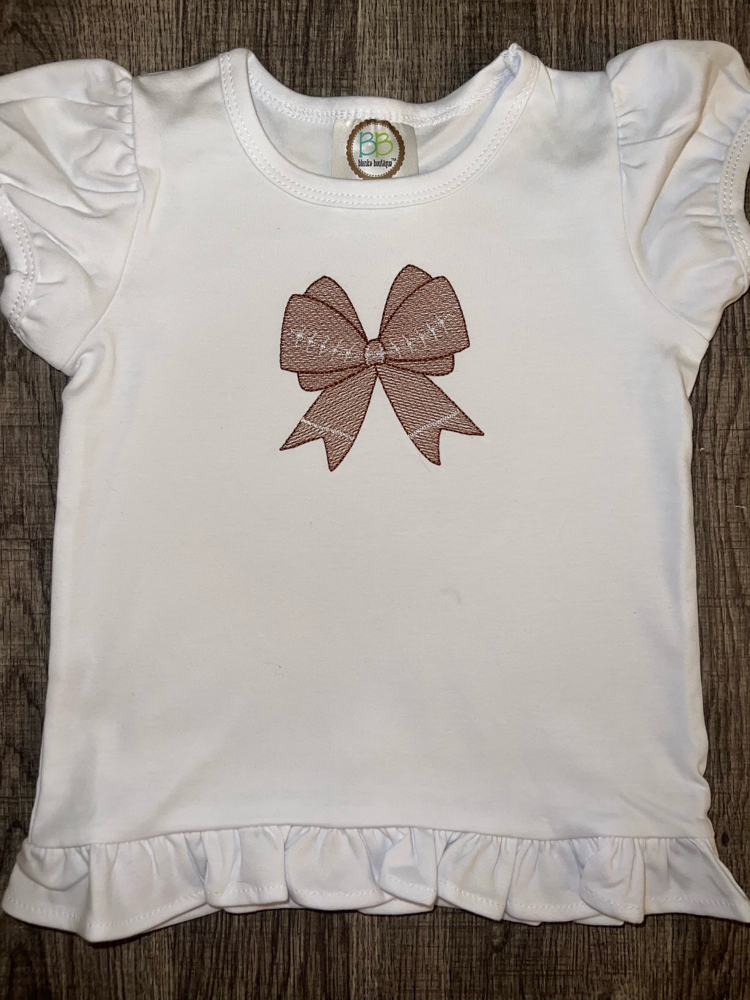 Embroidered Football Tee