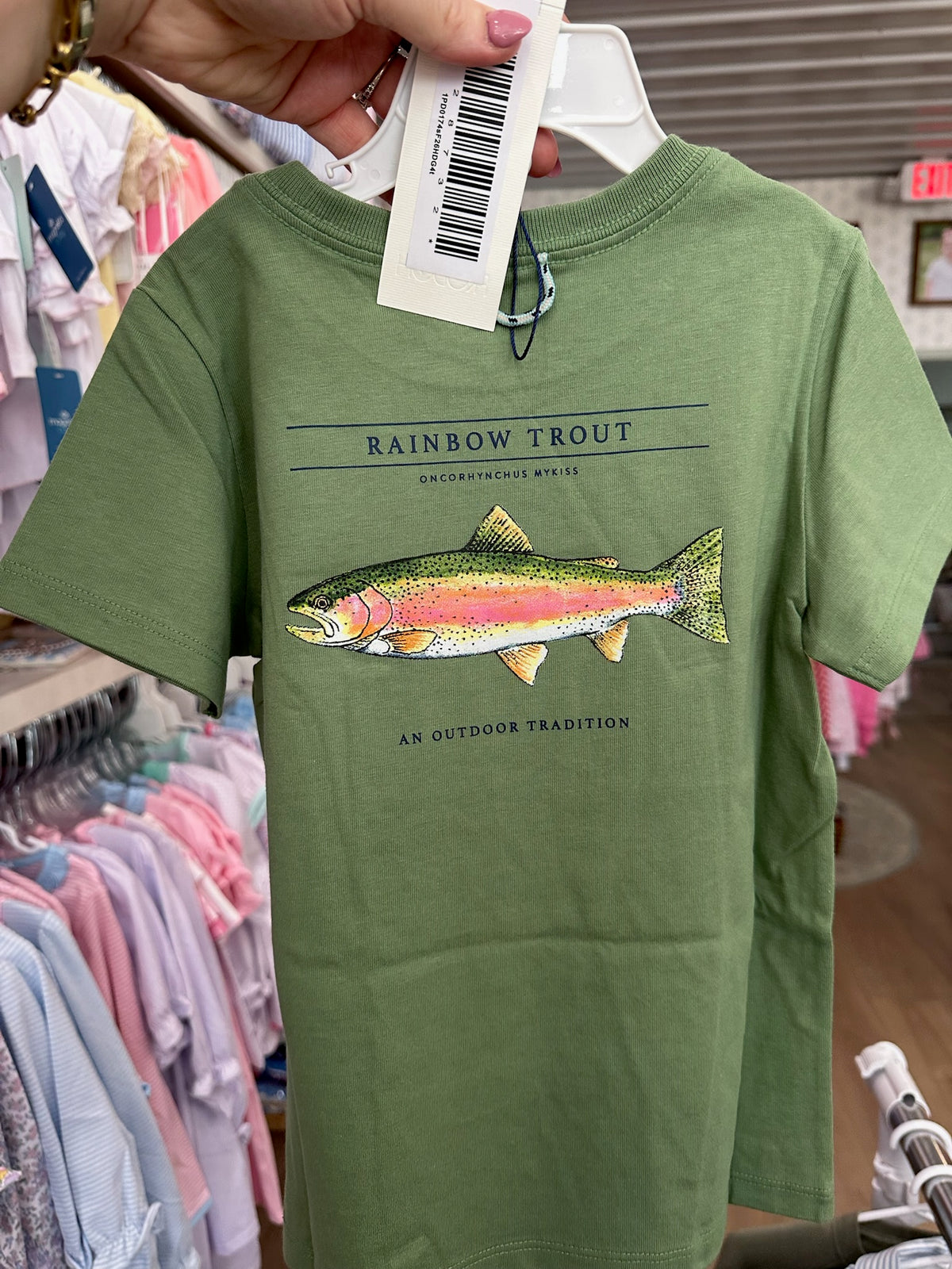Short Sleeve Tee - Green Fish