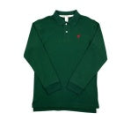 Prim and Proper Polo LS- Pima Grier Green