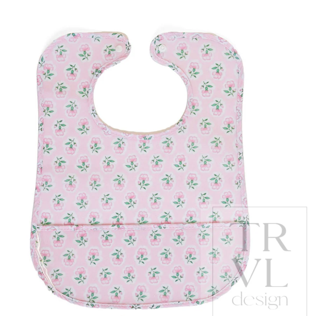 Clean Up Bib - Petite Fleur Pink