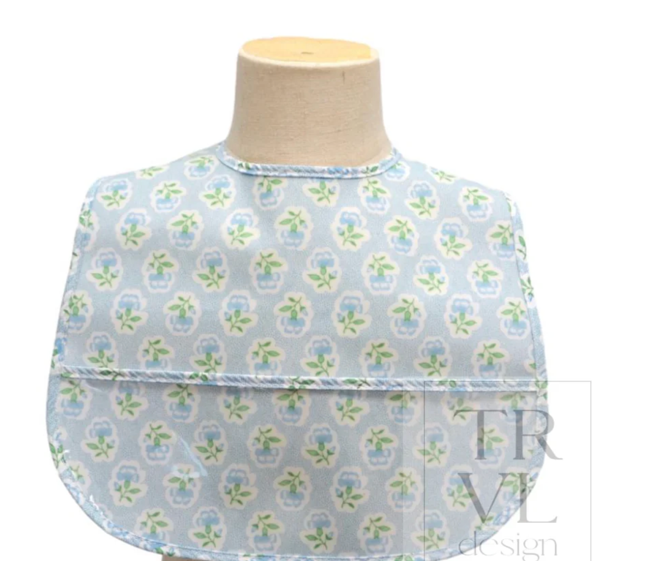 Clean Up Bib - Petite Fleur Blue