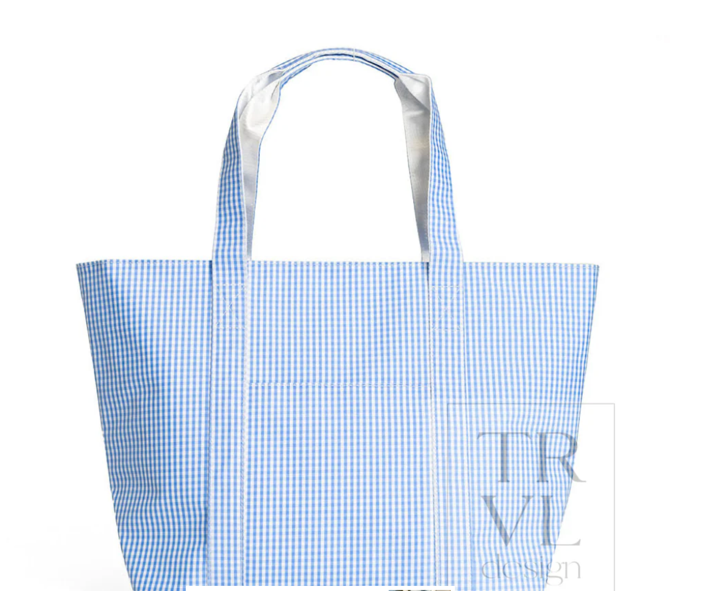 Jumbo X-Large Tote - Gingham Sky