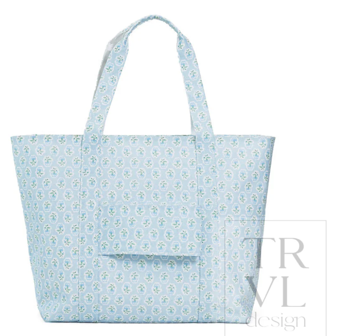 Jumbo X-Large Tote - Petite Fleur Blue