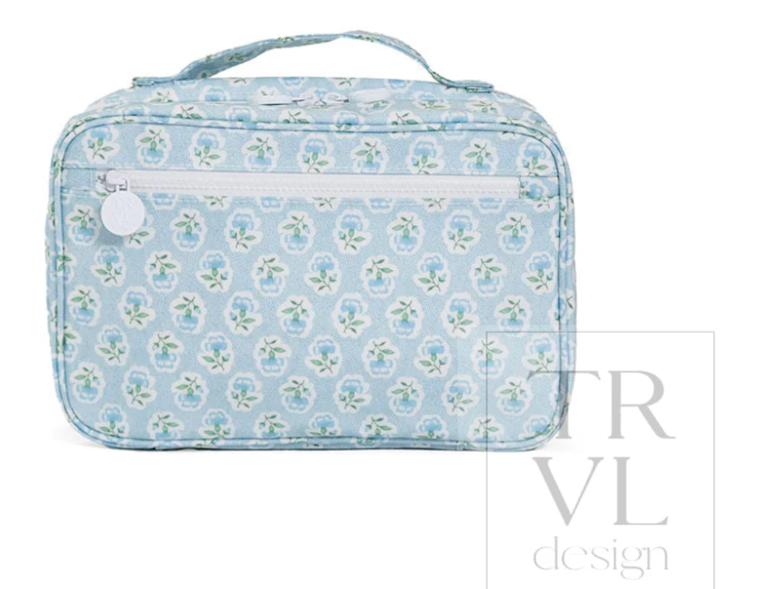 Hanging Toiletry Bag - Petite Fleur Blue