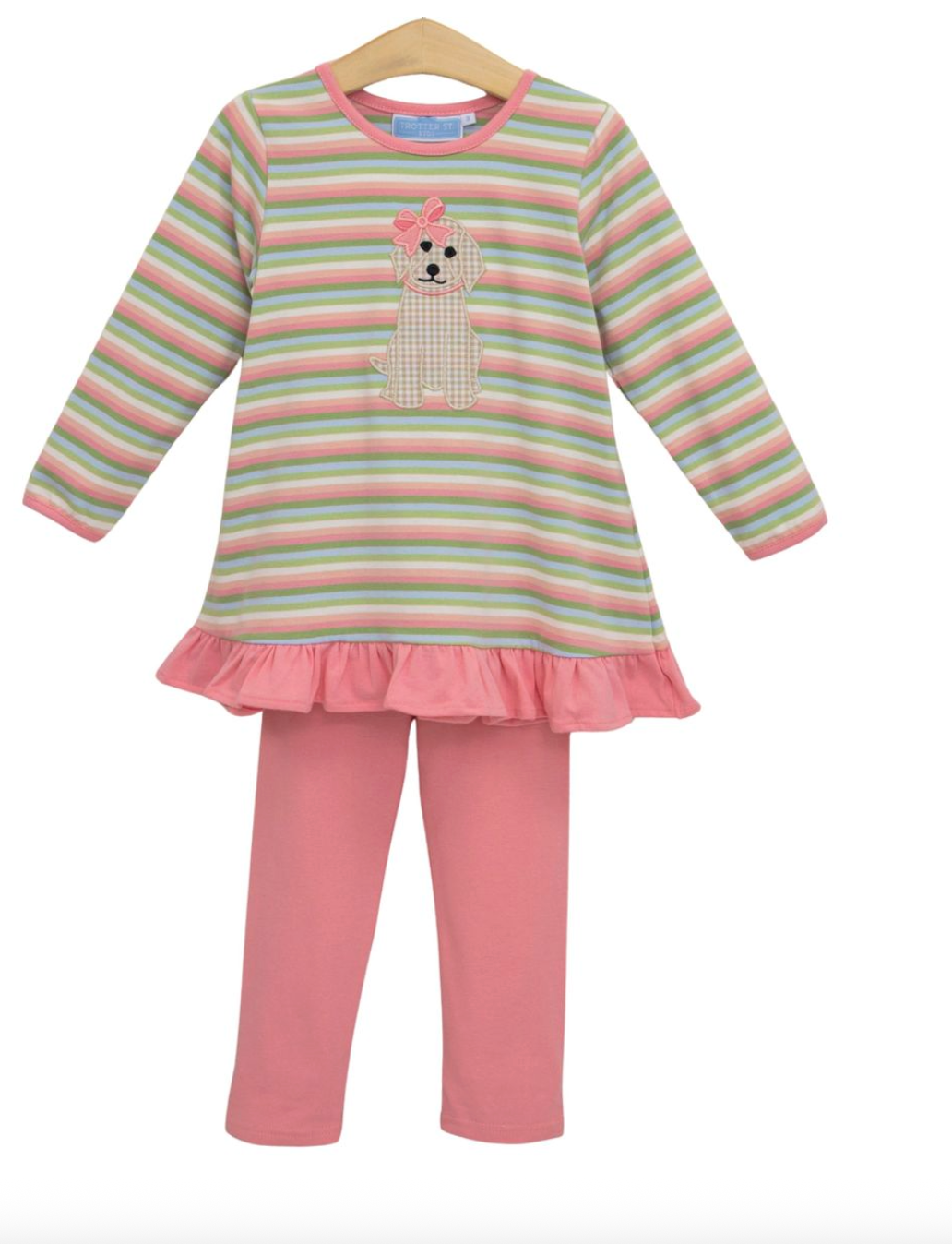 Puppy Ruffle Pant Set