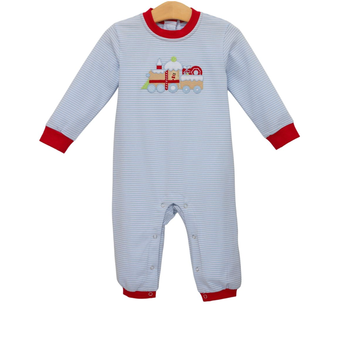 Gingerbread Train Romper