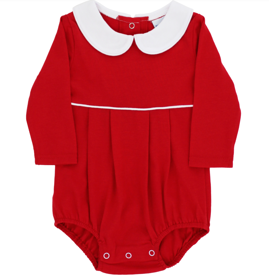 Red Knit Boys Bubble