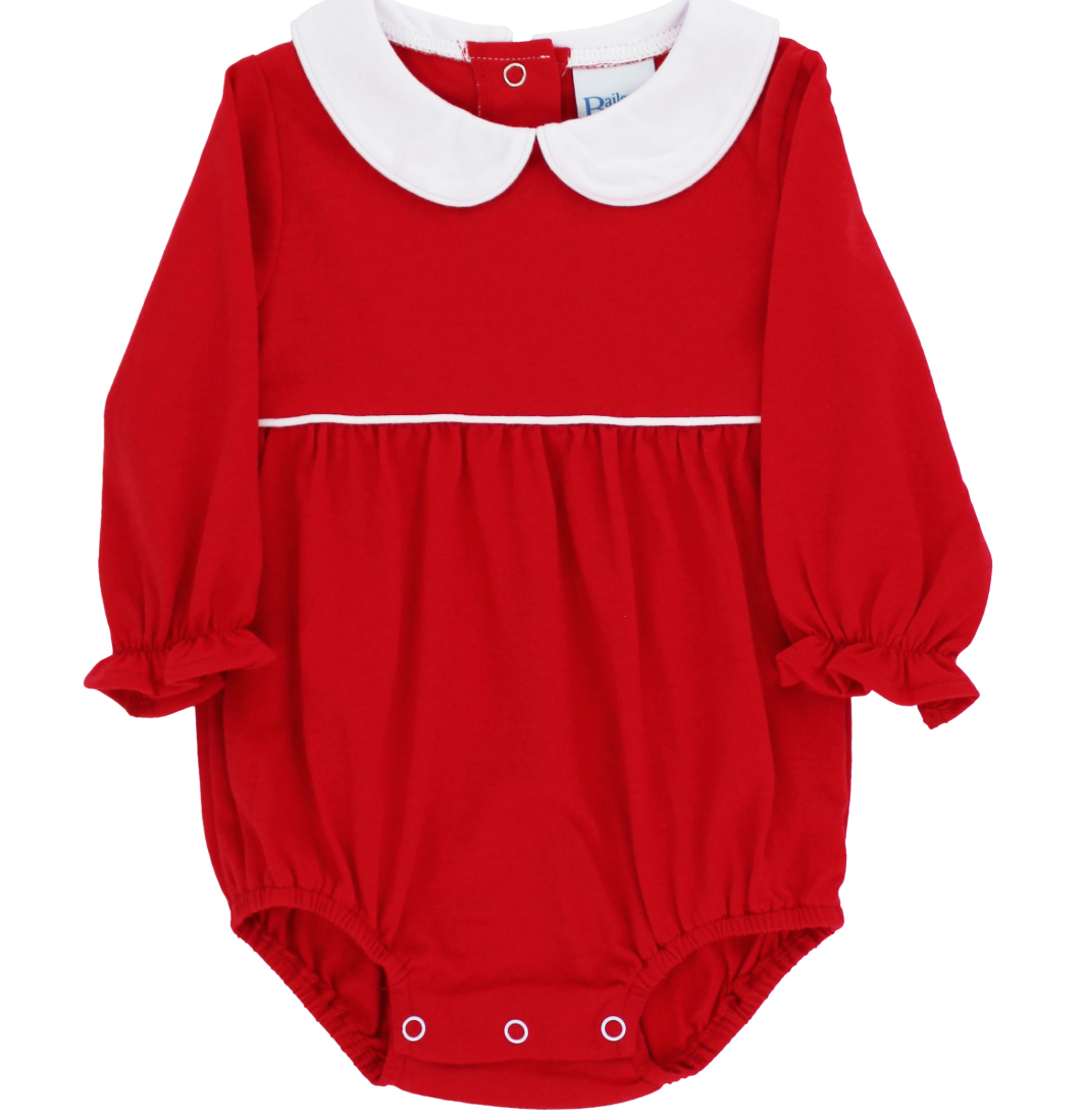 Red Knit Girls Bubble