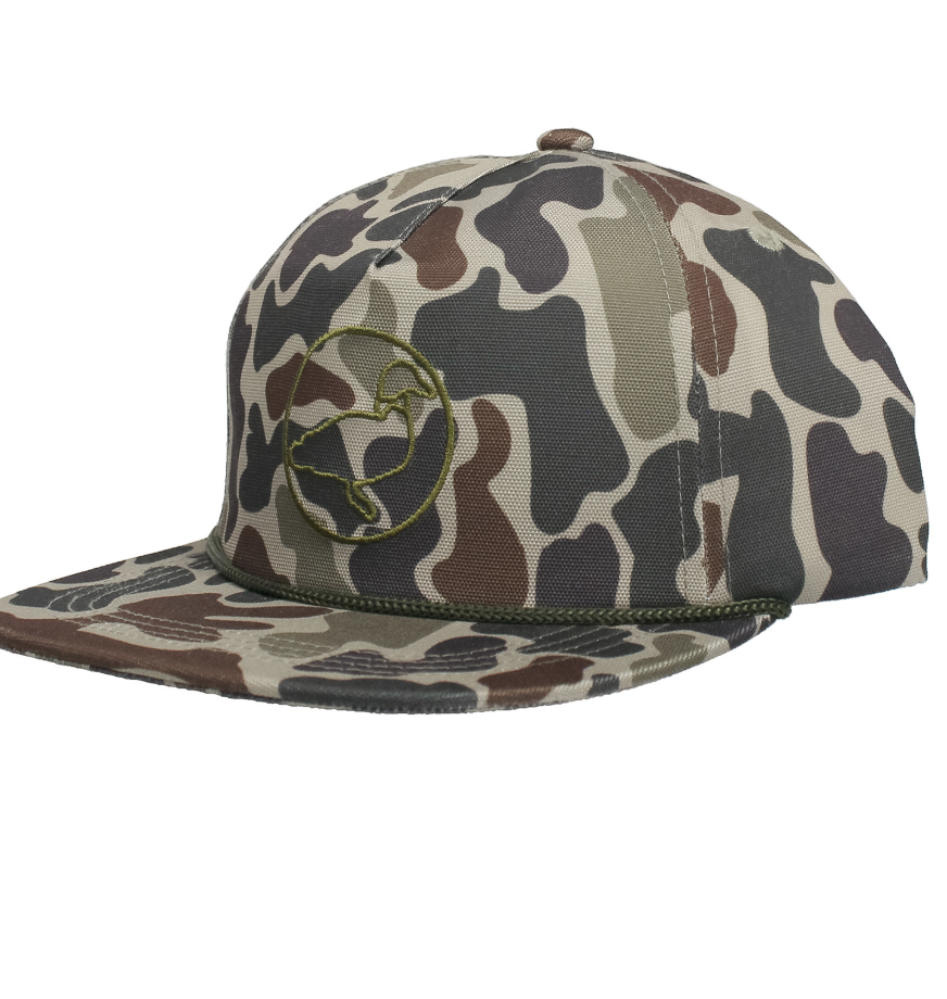 Boys Sportsman Rope Hat Vintage Camo