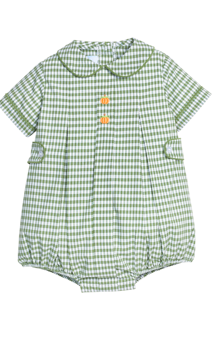 Embroidered Nicholas Bubble - Pumpkin