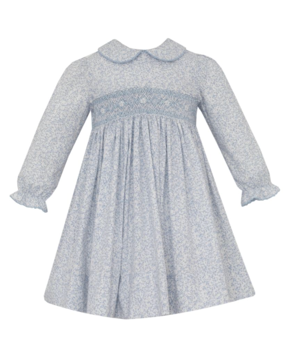 Grace Lt. Blue Liberty Print Dress
