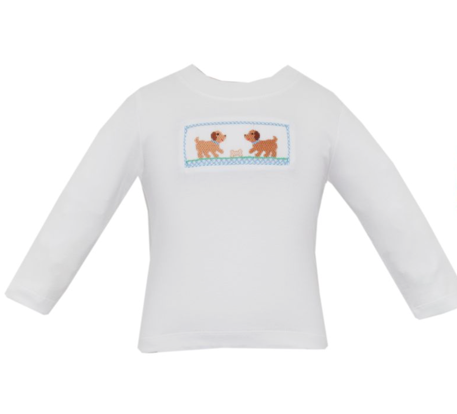 Puppies Boy's White T-Shirt