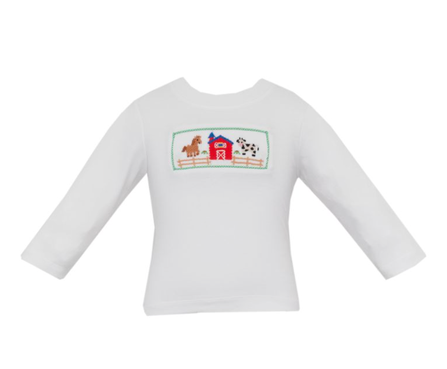 Farm Boy's White L/S T-Shirt