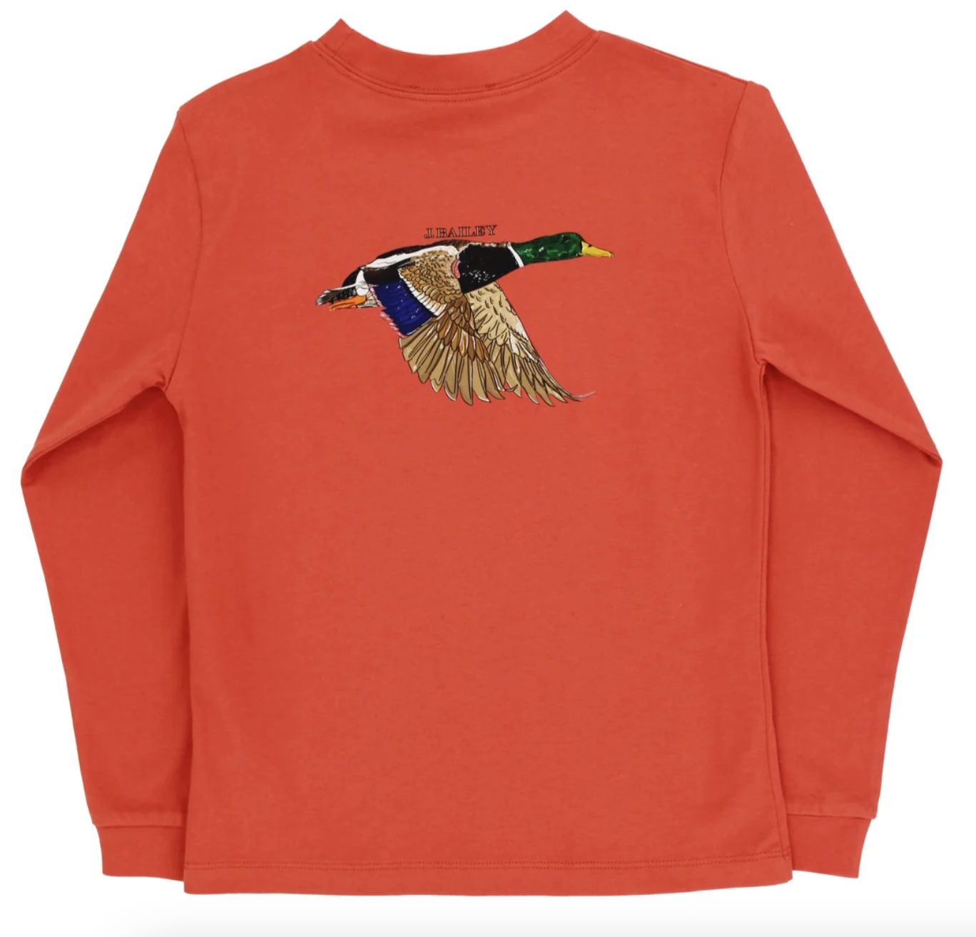 L/S Logo Tee - Mallard - Rust