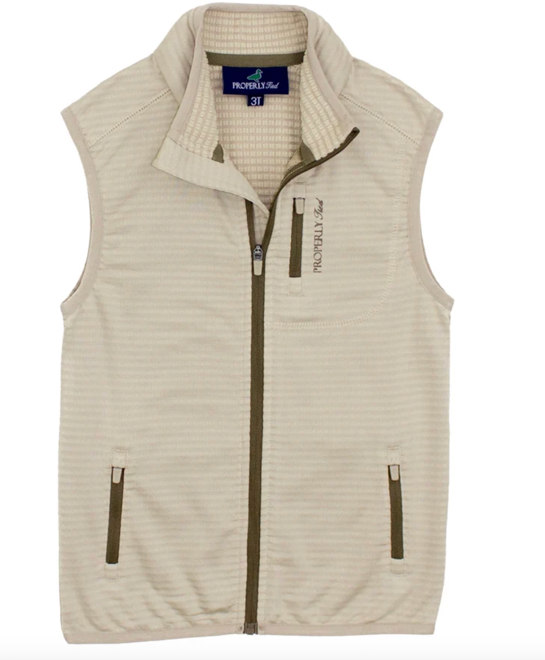 Boys Fairhope Vest Khaki