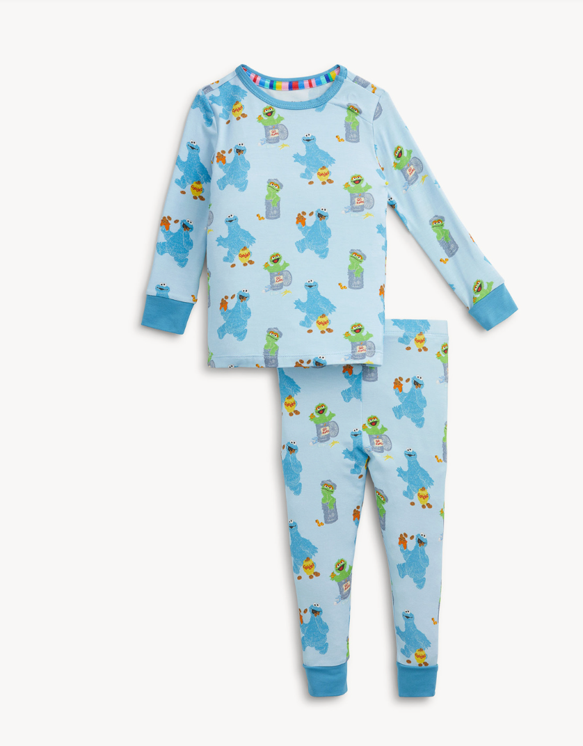 Cookie Monster Modal Long Sleeve PJ