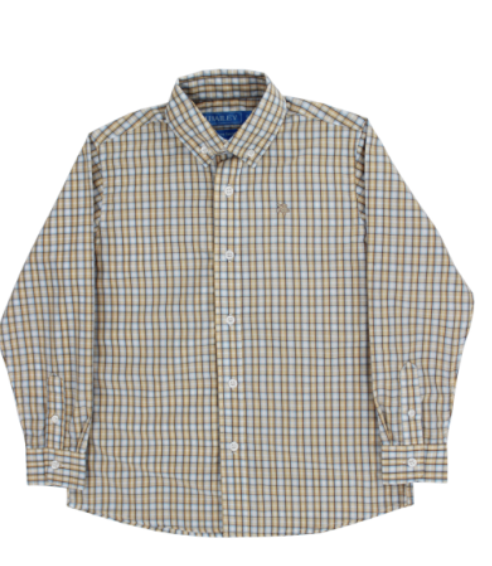 Button Down - Pecan Plaid