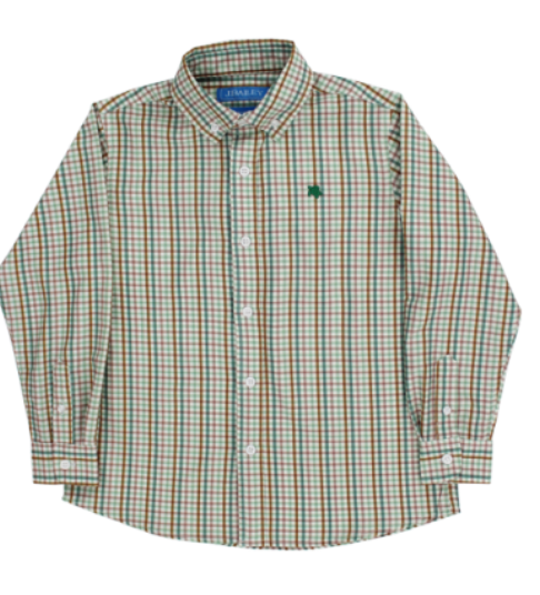 Performance Button Down Shirt - Acorn Plaid