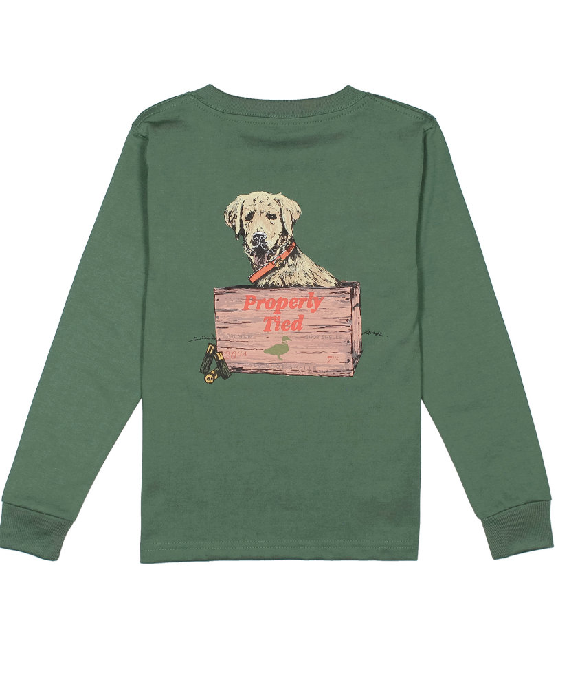 Boys Little Shot Long Sleeve - Fern Green