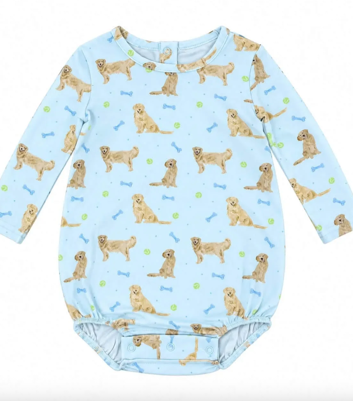 Long Sleeve Bates Bubble- Puppy Pals