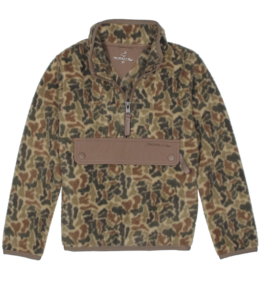 Boys Wallaby Pullover Vintage Camo