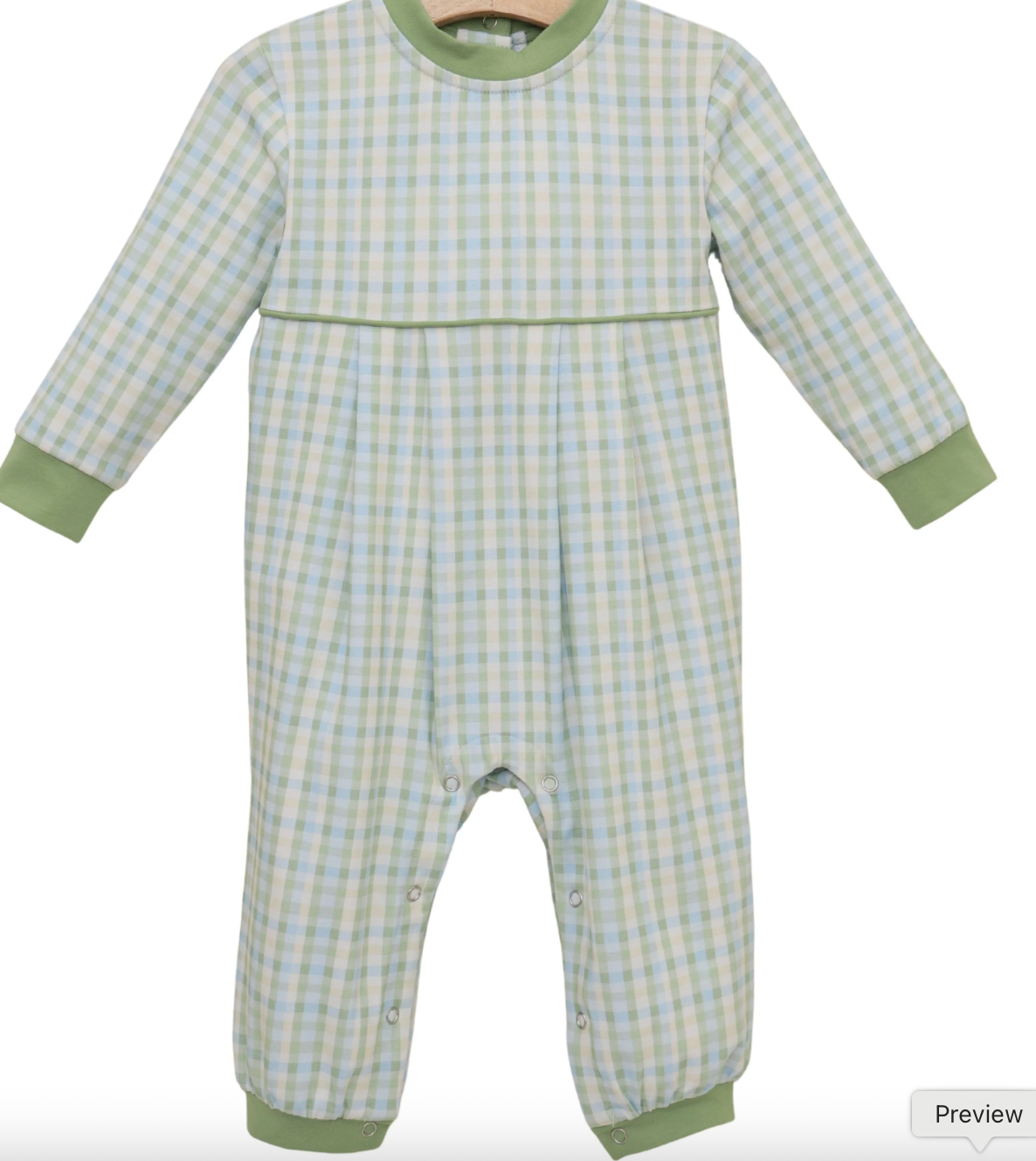 Basin Plaid Patrick Romper