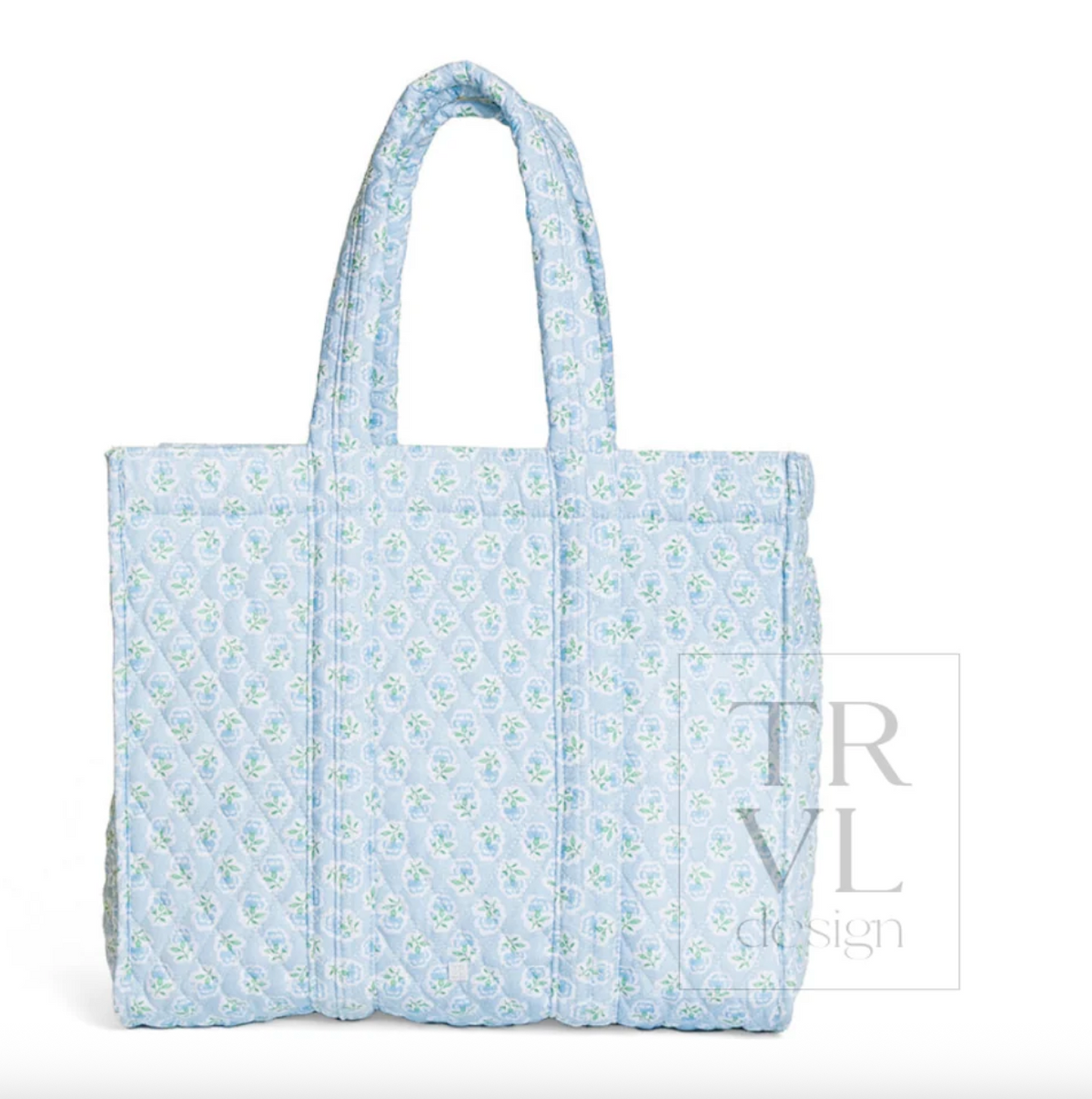 Quilted Go Go Tote - Petite Fleur Blue