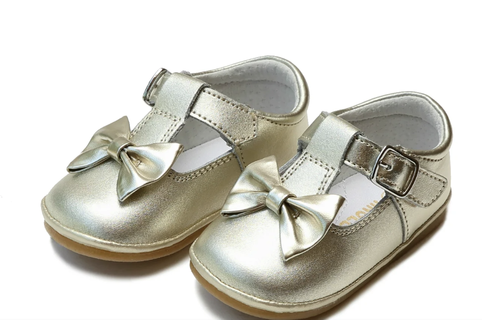Minnie Bow Mary Jane - Gold