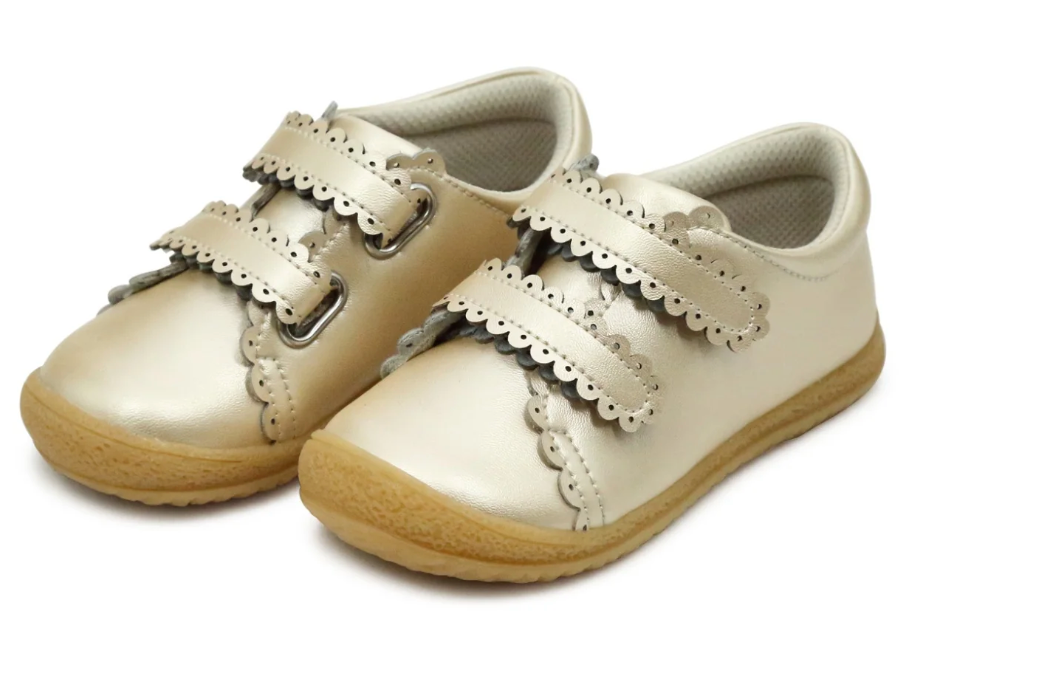 Marisa Scalloped Sneaker - Champagne