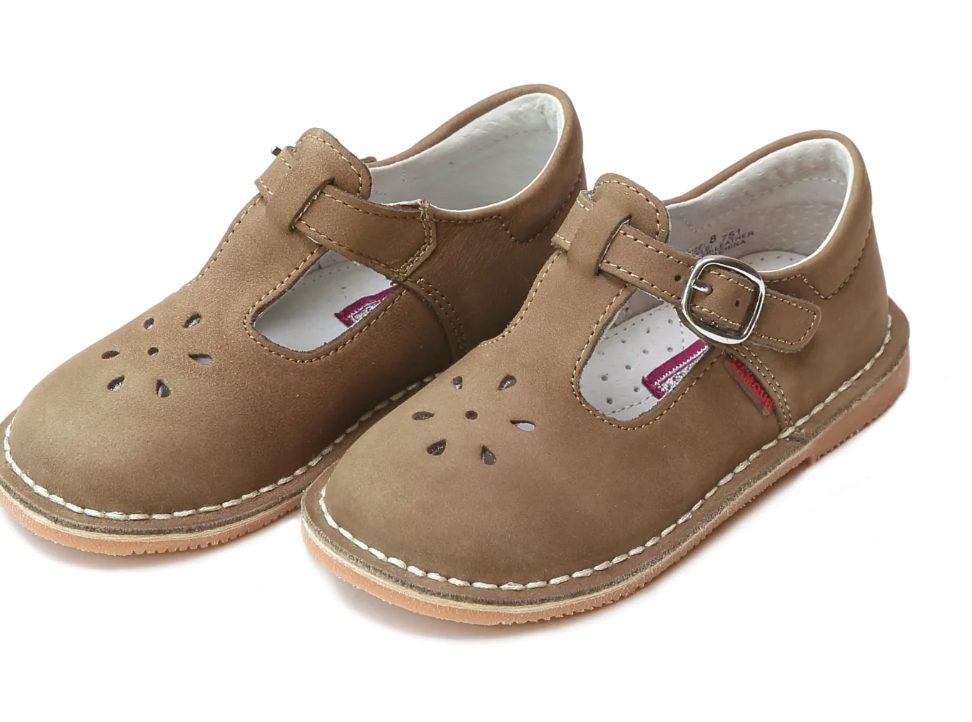 Joy Classic Nubuck Leather T-Strap Mary Jane